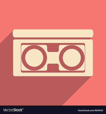 Flat with shadow icon and mobile application video vector image