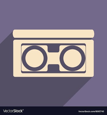Flat with shadow icon and mobile application video vector image