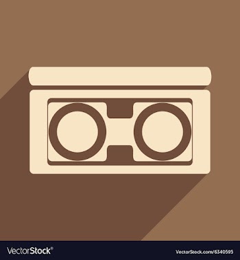 Flat with shadow icon and mobile application video vector image