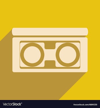 Flat with shadow icon and mobile application video vector image