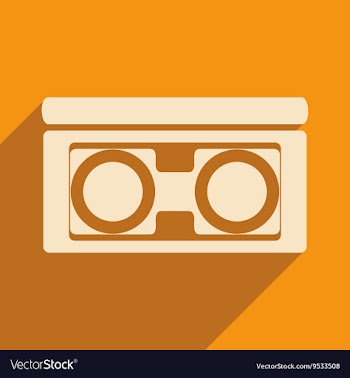 Flat with shadow icon and mobile application video vector image