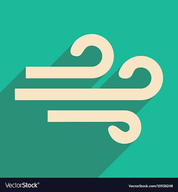 Flat with shadow icon and mobile application wind vector image