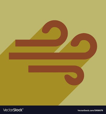 Flat with shadow icon and mobile application wind vector image