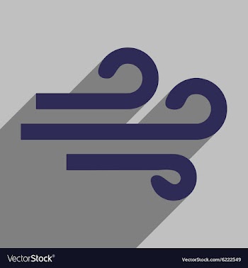 Flat with shadow icon and mobile application wind vector image
