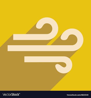 Flat with shadow icon and mobile application wind vector image