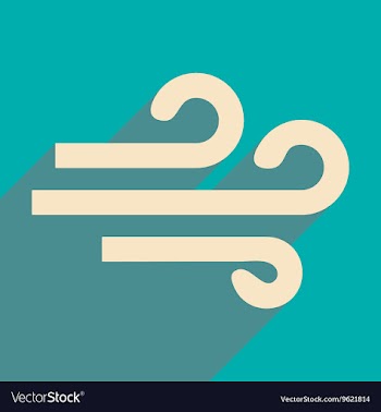 Flat with shadow icon and mobile application wind vector image