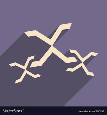 Flat with shadow icon and mobile application xxx vector image