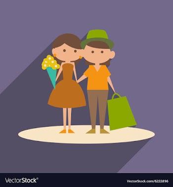 Flat with shadow icon and mobile application young vector image