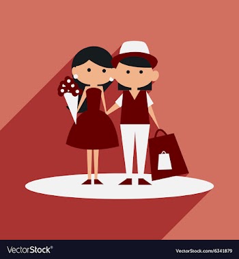 Flat with shadow icon and mobile application young vector image