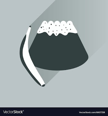 Flat with shadow Icon bun banana on bright vector image