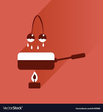 Flat with shadow Icon cherry chocolate fondue vector image