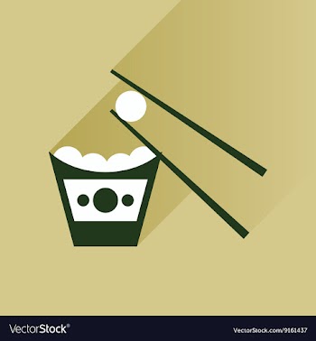 Flat with shadow Icon Chinese cheese balls vector image
