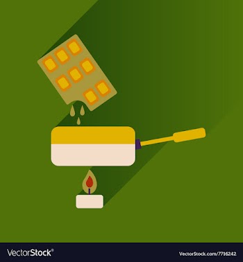 Flat with shadow Icon chocolate fondue on bright vector image