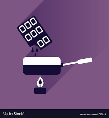 Flat with shadow Icon chocolate fondue on bright vector image