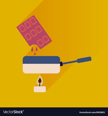Flat with shadow Icon chocolate fondue on bright vector image