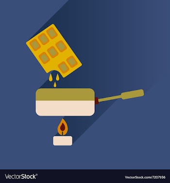Flat with shadow Icon chocolate fondue vector image