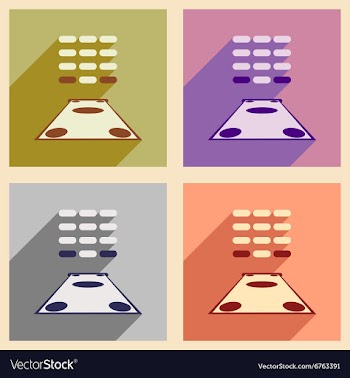 Flat with shadow icon concept money from an ATM vector image
