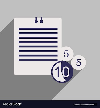 Flat with shadow icon contract and coins vector image