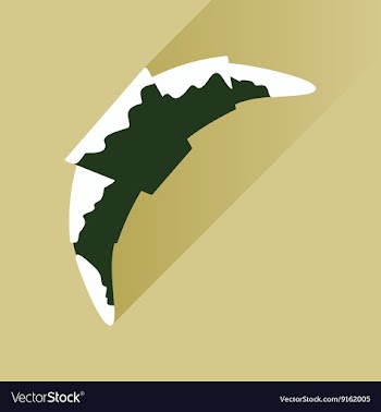 Flat with shadow Icon croissant chocolate on vector image