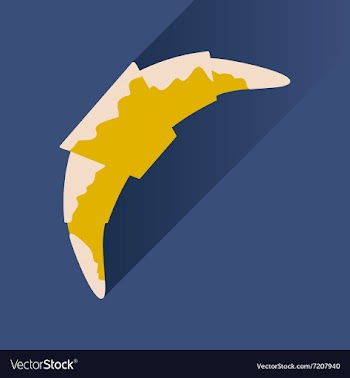 Flat with shadow Icon croissant chocolate vector image
