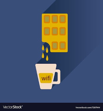 Flat with shadow Icon cup coffee and chocolate bar vector image