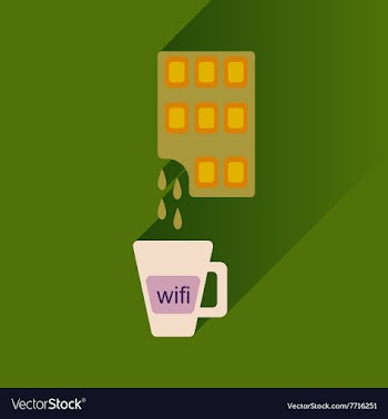 Flat with shadow Icon cup of coffee and chocolate vector image