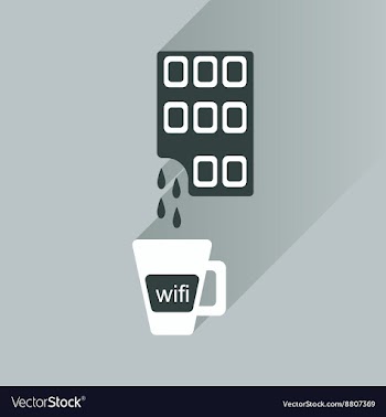 Flat with shadow Icon cup of coffee and chocolate vector image
