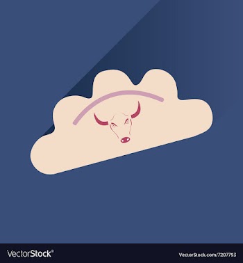 Flat with shadow Icon dumplings and beef vector image