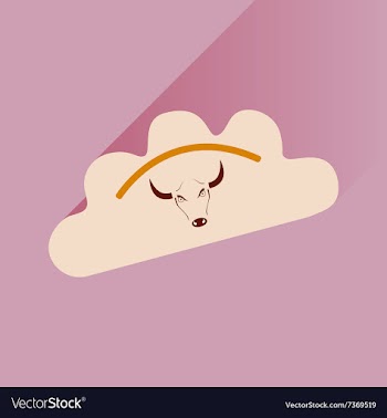 Flat with shadow Icon dumplings and beef vector image