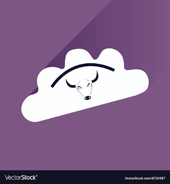 Flat with shadow Icon dumplings and beef vector image