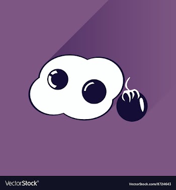 Flat with shadow Icon fried eggs and tomato vector image