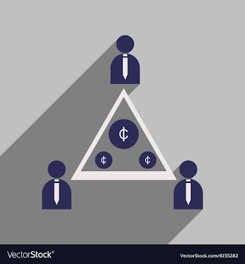 Flat with shadow icon group of people coins vector image
