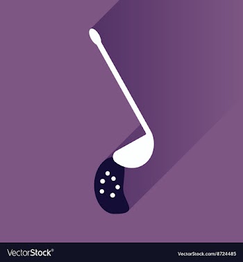 Flat with shadow Icon ladle soup on bright vector image