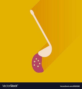 Flat with shadow Icon ladle soup on bright vector image