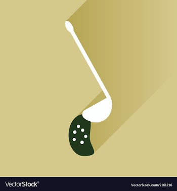 Flat with shadow Icon ladle soup on bright vector image