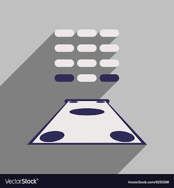 Flat with shadow icon money from an ATM vector image