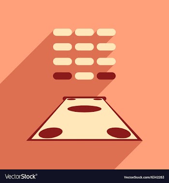 Flat with shadow icon money from an ATM vector image