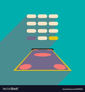 Flat with shadow icon money from an ATM vector image