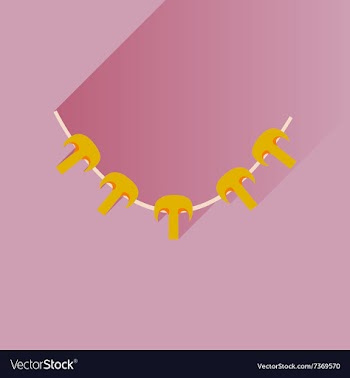 Flat with shadow Icon mushrooms skewers on stylish vector image