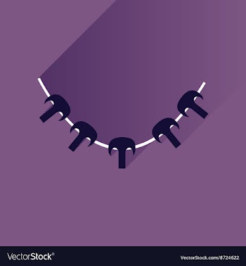 Flat with shadow Icon mushrooms skewers on stylish vector image