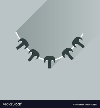 Flat with shadow Icon mushrooms skewers on stylish vector image