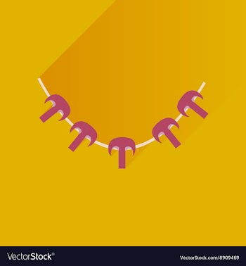 Flat with shadow Icon mushrooms skewers on stylish vector image