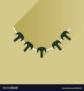 Flat with shadow Icon mushrooms skewers on stylish vector image
