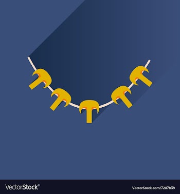 Flat with shadow Icon mushrooms skewers vector image