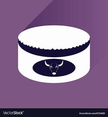 Flat with shadow Icon Open canned beef vector image