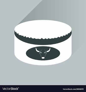 Flat with shadow Icon Open canned beef vector image
