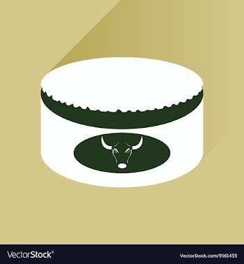 Flat with shadow Icon Open canned beef vector image