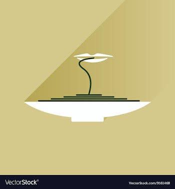Flat with shadow Icon plate spaghetti lips vector image