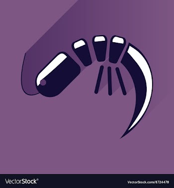 Flat with shadow Icon shrimp on stylish background vector image