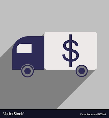Flat with shadow icon Special Vehicles dollar vector image